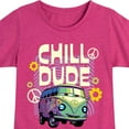 thumbnail image 3 of Disney Cars - Filmore Says Chill Dude - Toddler & Youth Girls Short Sleeve Graphic T-Shirt, 3 of 5