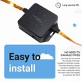 thumbnail image 3 of Electronic Water Descaler System Reduces Limescale Rust and Minerals No Chemicals Easy Installation 10w US Plug, 3 of 7