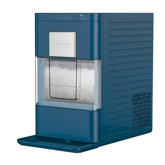 FRIGIDAIRE Gallery EFIC255 - Máquina de hielo crujiente masticable para encimeras, 44 libras por día, autolimpieza automática, 2.0 Gen, azul marino