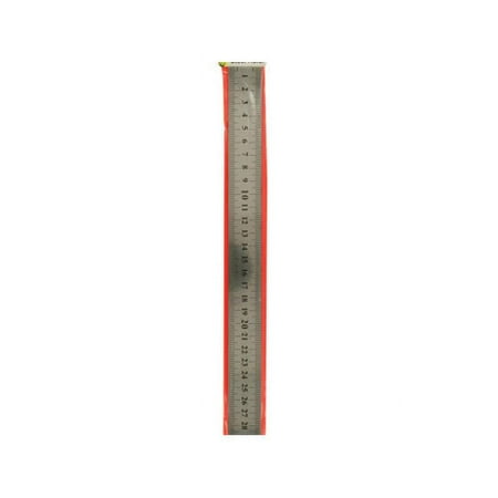 Bulk Buys OS030-24 Standard & Metric Steel Ruler - 24 Piece -Pack of 24