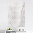 thumbnail image 1 of Abstract Tapestry, Simple Modern Pattern of Circles on Lines Necklace Look Print, Fabric Wall Hanging Decor for Bedroom Living Room Dorm, 5 Sizes, Pale Sage Green Pearl, by Ambesonne, 1 of 1