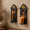 Butterfly, variant on Butterfly Color Gothic Moth Cathedral Window Wall Candle Sconces Set of 2