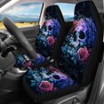 thumbnail image 3 of Pzuqiu Skull Car Seat Covers Full Set Automotive Interior Protection Front and Rear Seat Cover Set Softy Easy to Install Full Set Seat Covers for Cars, 3 of 10