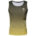 thumbnail image 2 of Afdoent Men's Tank Top Male Vest Exercise Swimming Beach Shirt Sleeveless Gradient Shirt Fitness Gym Fitness Training Casual Streetwear, 2 of 3