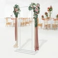 thumbnail image 6 of Wedding Backdrop Stand Garden 6.56ft Metal Frame Wedding Party Stage Stand Venue Decor Floral Rack, 6 of 18