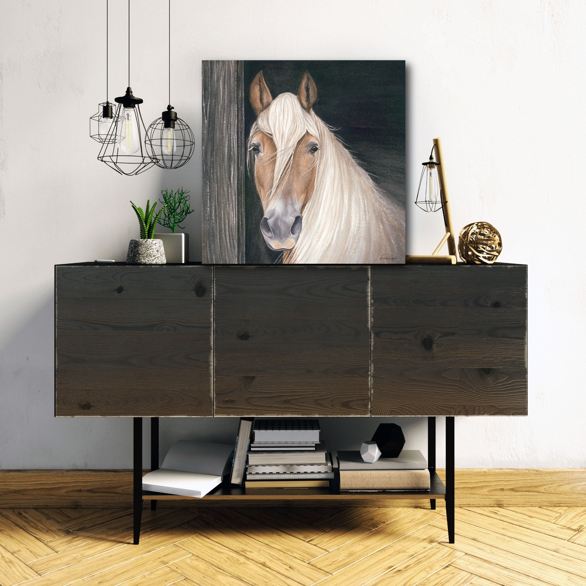 Courtside Market Farm Animal - Horse Gallery-Wrapped Canvas Wall Art, 16x16