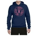 thumbnail image 2 of Believe Hope Awareness Unisex Graphic Hoodie Sweatshirt, Navy, Medium, 2 of 3