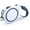 Blue White, variant on BURIBURI Segarty 26ft Dog Leash Retractable, 8m Dog Leads Long for Medium Large Breed Pets 44-110Lbs, No Tangle Nylon Tape and 1 Button Break & Lock Heavy Duty Leash for Training Running, Pink