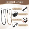 thumbnail image 3 of Uxcell Neck Lanyard Breakaway Badge Lanyard with Detachable Buckle for Keys and ID Badges Brown/Black, 3 of 7