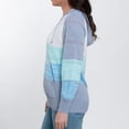 thumbnail image 6 of Elsie & Zoey Avalon Crochet Color Block Long Sleeve Hooded Pullover for Women, 6 of 8