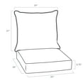thumbnail image 6 of ARDEN earthFIBER Outdoor Deep Seat Cushion Set, 24 x 24, Water repellent, Fade Resistant, Deep Seat Bottom and Back Cushion for Chair, Sofa 24 x 24, Luau Red Tropical Floral, 6 of 8