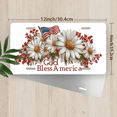 thumbnail image 2 of 1 Pcs 2D Flat License Plate Covers & Frames, God Bless America For Decorative Front, Waterproof For Decoration Aluminum License Plate Covers & Frames Cover For Men Women, 12" X 6", 2 of 6