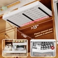 thumbnail image 6 of Gracenal Pull Out Cabinet Kitchen Organizers and Storage Expandable Width 12.5" - 19.7", Heavy Duty & 3 Trails（1 Pack）, 6 of 9