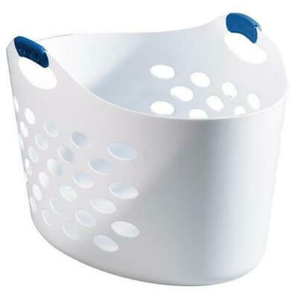 Rubbermaid White Plastic Laundry Basket Pack Of 6 Walmart Com Walmart Com