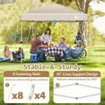 thumbnail image 5 of 10x10 Pop Up Canopy Tent - Instant Outdoor Gazebo with Carrying Bag, Easy Setup for Beach, Backyard, Parties & Events - Portable Shade Shelter by Winter Rhythm, 5 of 10