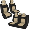 BDK Universal Full Set of Deluxe Low Back Car Seat Covers, Universal Fit for Car, Truck, SUV or