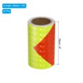 thumbnail image 2 of Uxcell Reflective Tape, 2 Roll 4" x 10 Ft Warning Safety Tape for Cars Trucks, Yellow Red, 2 of 6