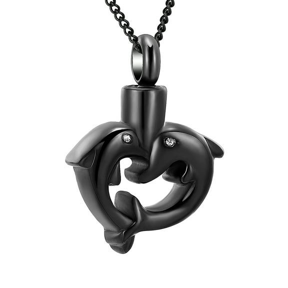 Dolphin Cremation Pendant Small Urns For Ashes Cremation Mini Urns Necklace