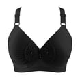 thumbnail image 4 of PEASKJP Women's Smoothing Bra Lace Underwire Soft Padding Lift Up Bra, Black 36, 4 of 4