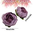 thumbnail image 3 of 1-Pack Premium Vintage Silk Peony Heads - Realistic Round Faux Peony Flower Heads & Buds for Wedding, Flower Wall, DIY Crafts, Party & Home Decor, Coffee(Coffee,), 3 of 9
