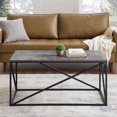 thumbnail image 4 of 40" Modern Geometric Coffee Table - Dark Concrete, 4 of 5