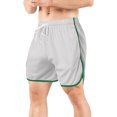 thumbnail image 2 of Sngxgn Men's Casual Shorts Drawstring Summer Beach Stretch Waist Gym Shorts(White,XL), 2 of 6