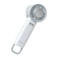 thumbnail image 2 of Ventilador de escritorio de mano multiusos recargable mini soporte plegable 3 ajustable blanco, 2 of 9