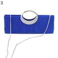 thumbnail image 2 of Windfall Women Luxury Rhinestone Satin Pleated Evening Bag Party Clutch Purse Handbag, 2 of 8
