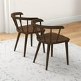 thumbnail image 6 of Pemberly Row 27"H Mid-Century Solid Wood Dining Chair in Mahogany (Set of 2), 6 of 6