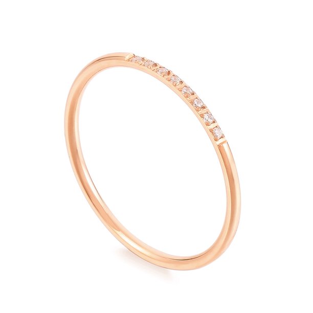 Chapado En Acero De Titanio Con Anillo De Dedo Índice De Oro De 18 Quilates Cola Femenina Regal 18k Chizu Accesorios De Joyería Para Las Mujeres Propuesta De Compromiso De Moda