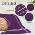 thumbnail image 3 of Pure Dark Purple Pillow Covers 12"x20", Simple Solid Color Soft Brushed Microfiber Breathable Throw Pillow Covers, Decorative Pillowcase with Zipper for Couch Sofa Bedroom Living Room, 3 of 9