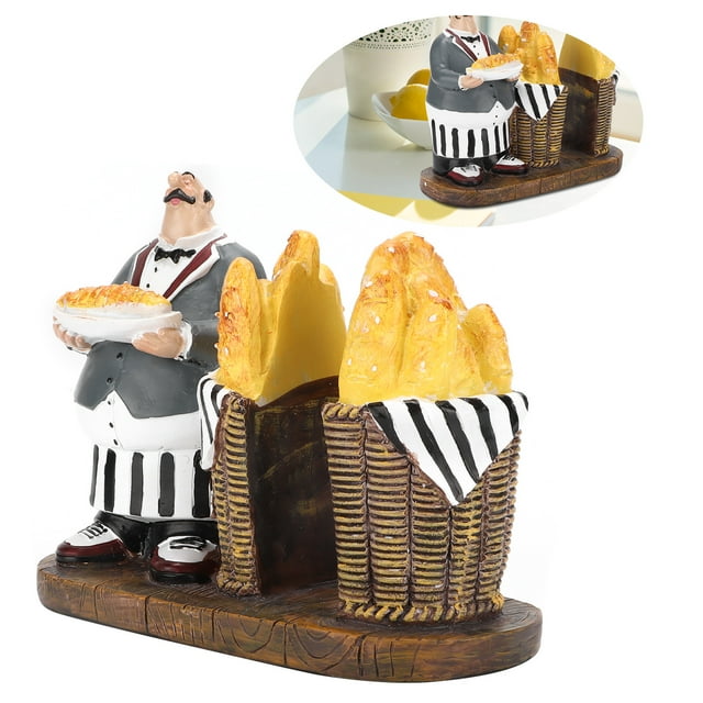 Silladores De Servilletas, Figuras De Chefs Decoración De La Cocina Colección De Pañuelos De Bucleas Soporte De Servilletas Moderno Para Burger Restaurant For Cafe For Steak