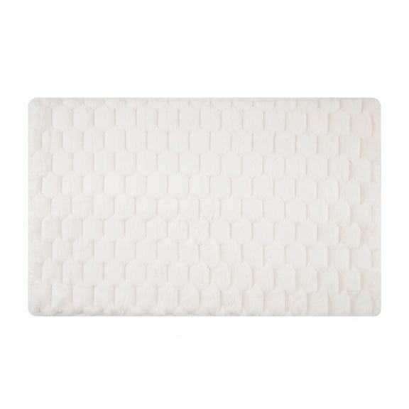 Unique Bargains Luxury Ultra Soft Absorbent Microfiber Bath Mat Non Slip Beige 24" x 16"