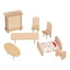 thumbnail image 2 of Dollhouse Wooden Bedroom Furniture Set, Exquisite Lightweight Miniature Furniture Model Durable Simulation For Dollhouse ANGGREK No, 2 of 7