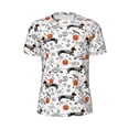 thumbnail image 5 of Wukai Halloween Dachshund Print Men's Short-Sleeved Mesh T-Shirt,Quick-Dry Short Sleeve Workout T-Shirt-5X-Large, 5 of 8