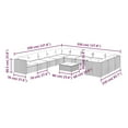 thumbnail image 4 of vidaXL 12 Piece Garden Lounge Set with Cushions Poly Rattan Brown, 4 of 5