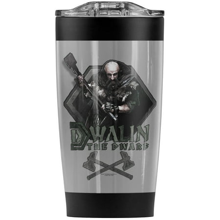 

The Hobbit/Dwalin The Dwarf Stainless Steel Tumbler 20 oz Coffee Travel Mug/Cup Vacuum Insulated & Double Wall with Leakproof Sliding Lid | Great for Hot Drinks and Cold Beverages