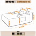 thumbnail image 7 of FFH 65"L Chaise Lounge Chair Indoor, Plush Cloud Couch Boneless Sleeper Sofa with Cup Holders and Side Pockets, Beige, 7 of 7