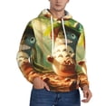 thumbnail image 2 of Totoro Trendy Cartoon Men'S Fleece Hooded Hoodie, hoodies for women men with pockets,Fall Fashion 2025 Pullover Sweaters Winter Clothes, 2 of 9