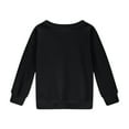 thumbnail image 6 of LIUYUNNN Kids Sweatshirt Long Sleeve Pullover Black Sweatshirt Kids Oversized Crewneck Sweatshirts Warm Fall Winter Clothes Sweatshirt for Girls 5-6 Years Boys Girls Fall Outfits, 6 of 6