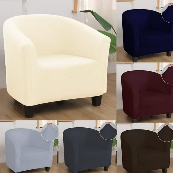 Tub Chair Covers for Armchairs Tub Sofa Slipcover Polyester Fabric Club Chair Slipcover Stretch Armchair Slipcover Washable Sofa Couch Cover