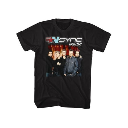 Foghorn String Band - NSYNC 1995 Boy Band No Strings Attached Tour 2000 Front & Back Adult T-Shirt Tee