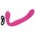 thumbnail image 2 of California Exotic Novelties Rechargeable Silicone Love Rider Strapless Strap-On, Pink, 2 of 7