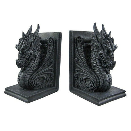 Private Label Gothic Dragon Bookends Midieval Book Ends Evil Medieval