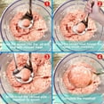 thumbnail image 4 of Máquina para hacer albóndigas, 2 cucharas de acero inoxidable antiadherentes, con orificio, mango largo, para cocinar, cocinas, comedores, bricolaje, 4 of 8