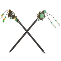 SWETRACE Hair Accessories Namely 2Pcs Hair Sticks 11.8x1Inch Retro Design for Night Out and Daily Use Women