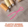 thumbnail image 2 of 250 pcs  Colorful Bobbin Clips Sewing Bobbin Clips Silicone Bobbin Holders Mixed Color, 2 of 8