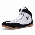 thumbnail image 2 of Lightweight And Durable Boxing Shoes for Men, Designed for Combat Wrestling with Slip-Resistant Features, 2 of 7