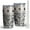 Blue Geometric Flower, variant on 20oz Tumblers Blue and White Ethnic Floral Pattern Stainless Steel Vacuum Insulated Double Wall Travel Tumbler Cups Mug with Lid and Straw,Cleaning Brush for Cold & Hot Drinks