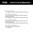 thumbnail image 3 of MAX Advanced Brakes - Rear Brake Kit For 2006-2023 Dodge Charger| Carbon Ceramic Brake Pad and Rotor Kit| Daily Driving Geomet Coated Brake Rotors, 3 of 9